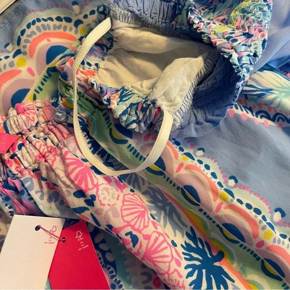 Lilly Pulitzer Fawna Dress Seaside Shindig Size M - Picture 7 of 16